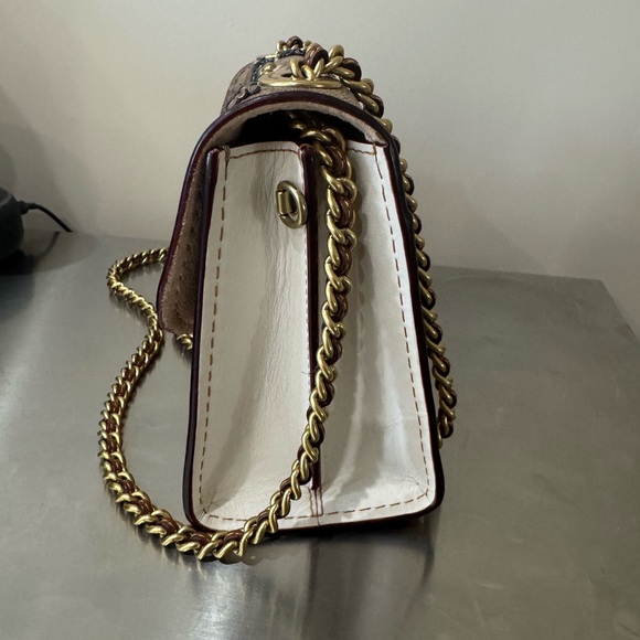 COACH Parker 18 Embellished Signature Rose Shoulder Bag - Picture 8 of 10